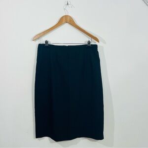 Madison & Co Black Mini Straight Pencil Skirt With Slit In Back Size 12